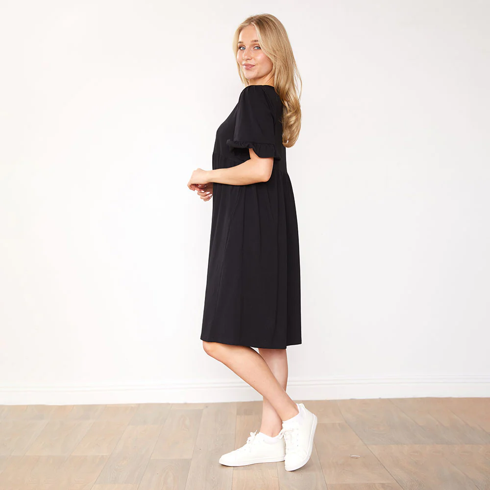 Fraya Dress (Black) - Image 6