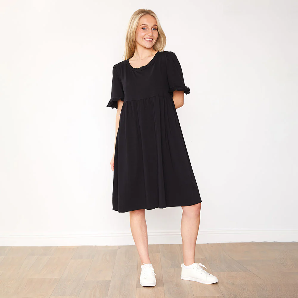 Fraya Dress (Black) - Image 7