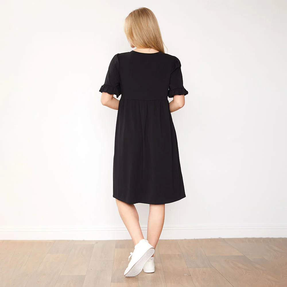 Fraya Dress (Black) - Image 8