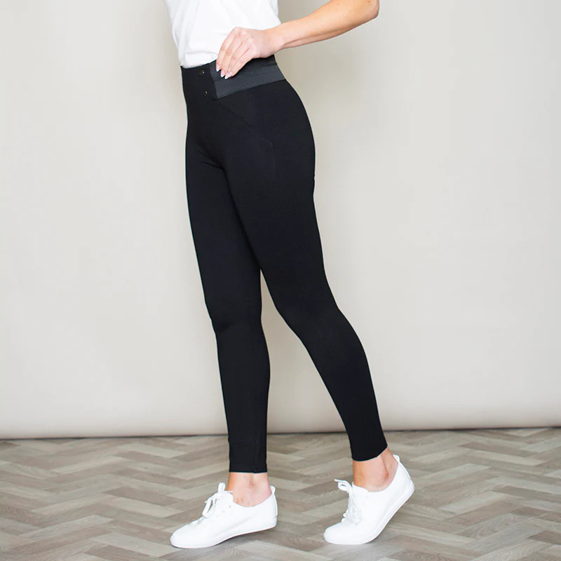 Geri Button Trousers (Black) - Image 7
