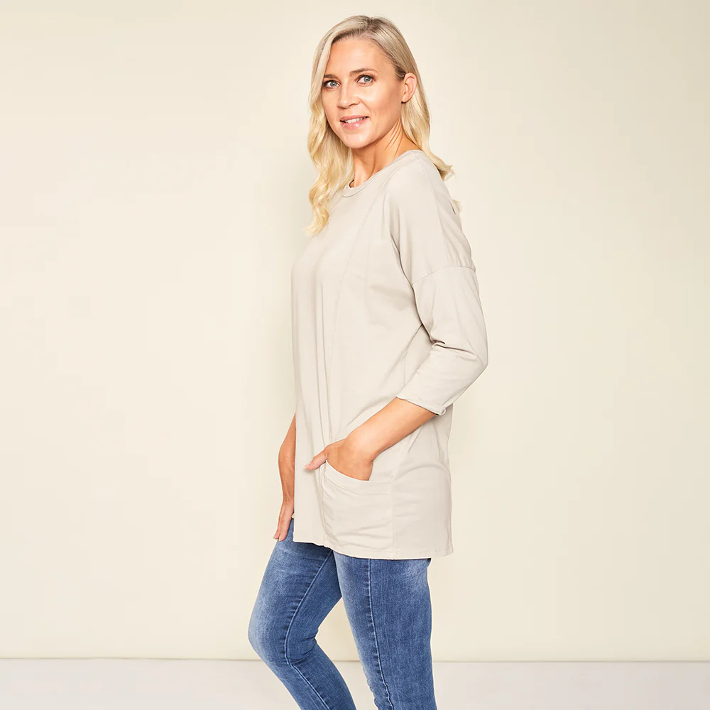 Gigi Top (Oat) - Image 2