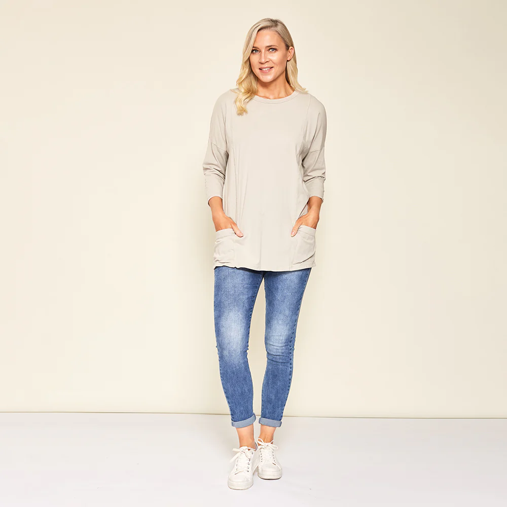 Gigi Top (Oat) - Image 4