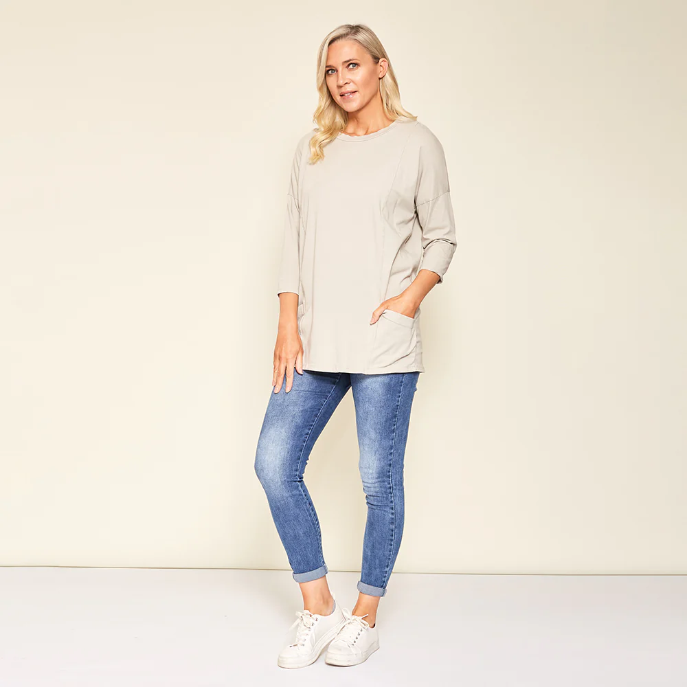 Gigi Top (Oat) - Image 5