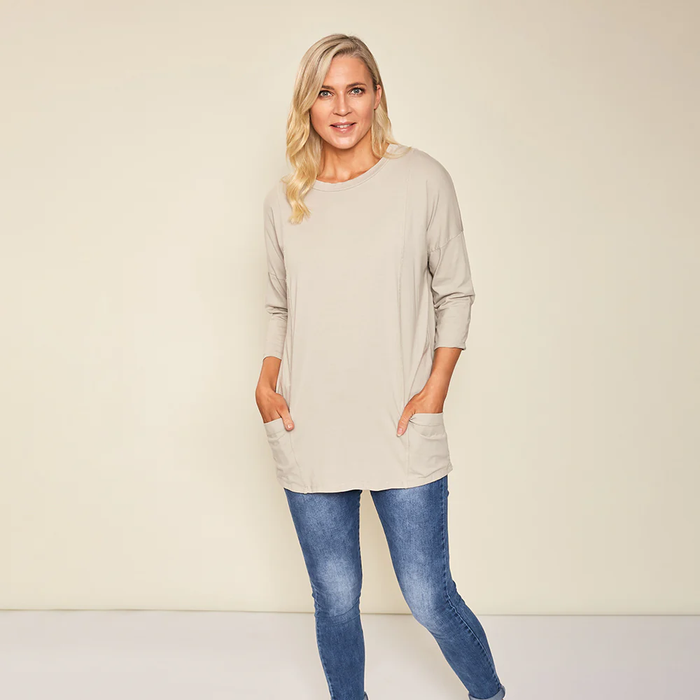 Gigi Top (Oat) - Image 6