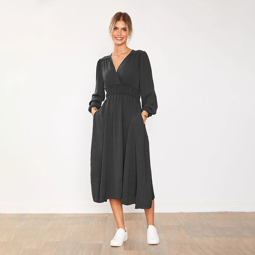 Gina Dress (Black) - Image 2