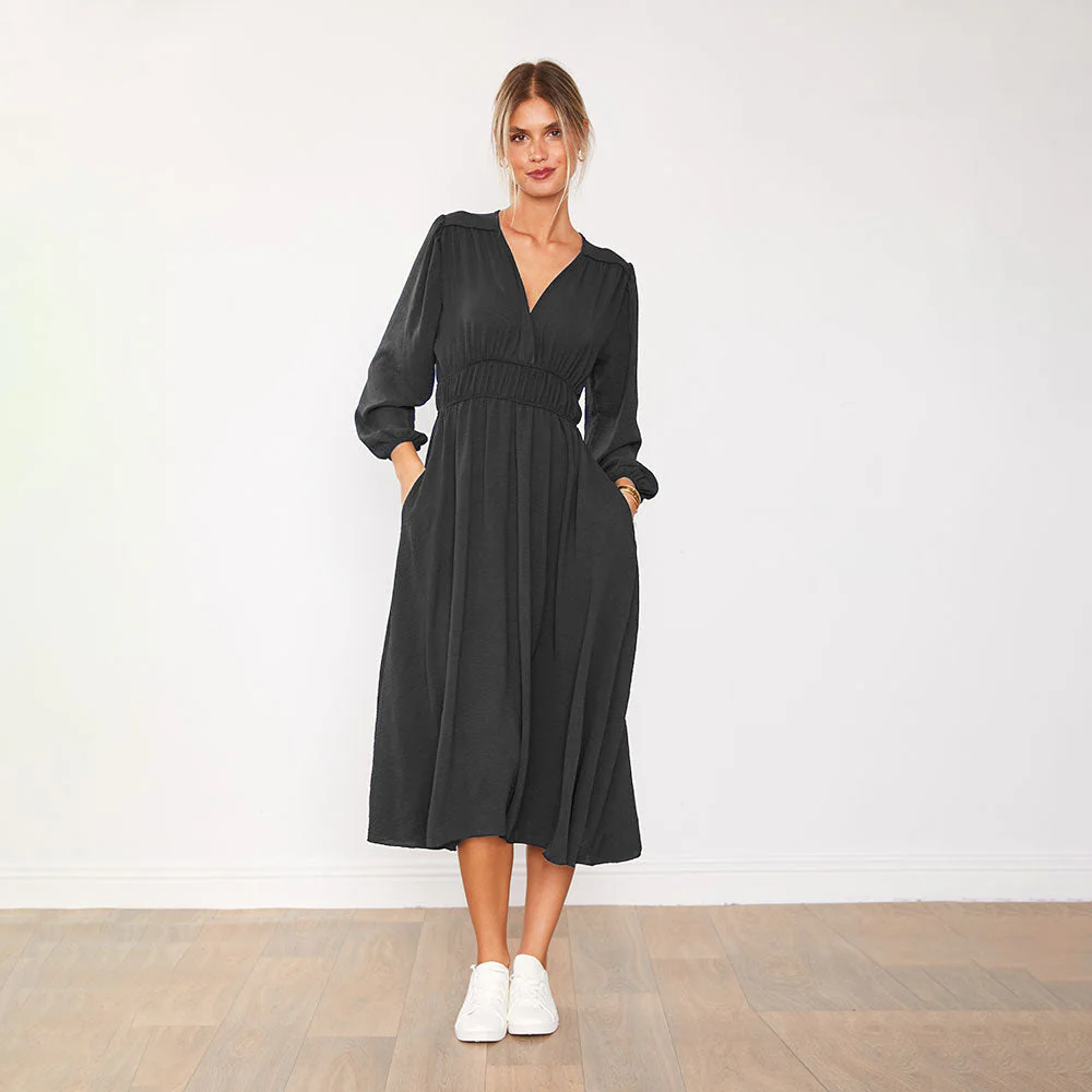 Gina Dress (Black) - Image 3