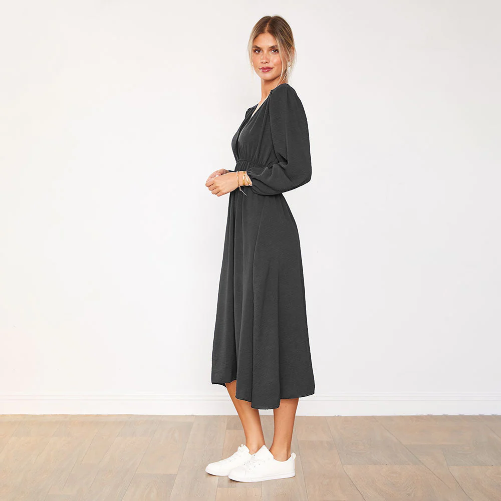 Gina Dress (Black) - Image 5