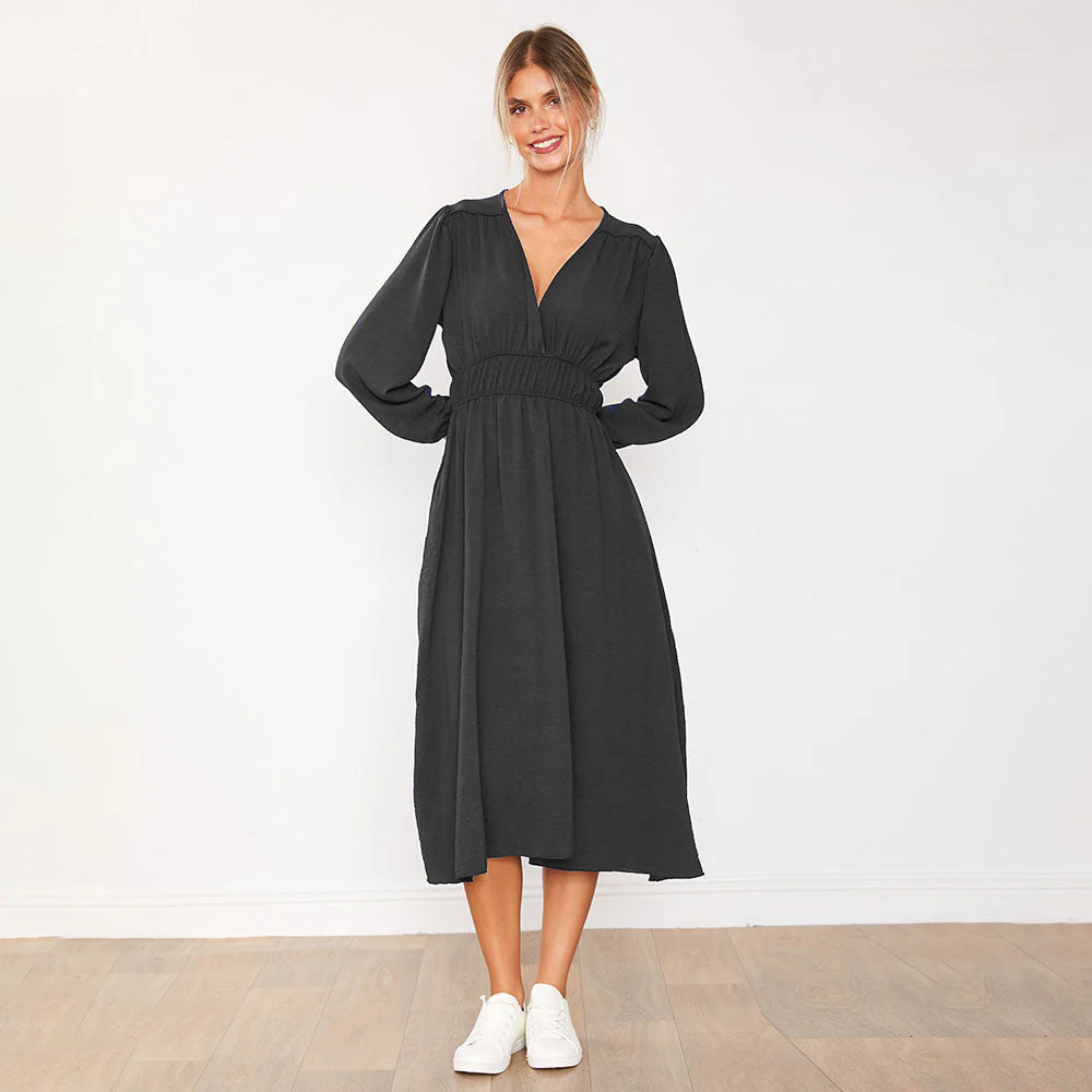 Gina Dress (Black) - Image 6