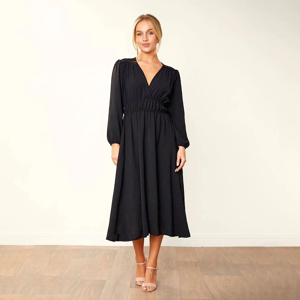 Gina Dress (Black) - Image 9