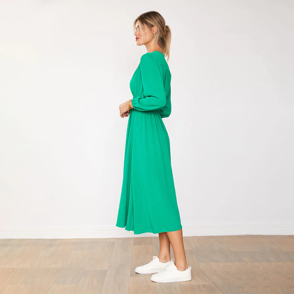 Gina Dress (Green) - Image 10