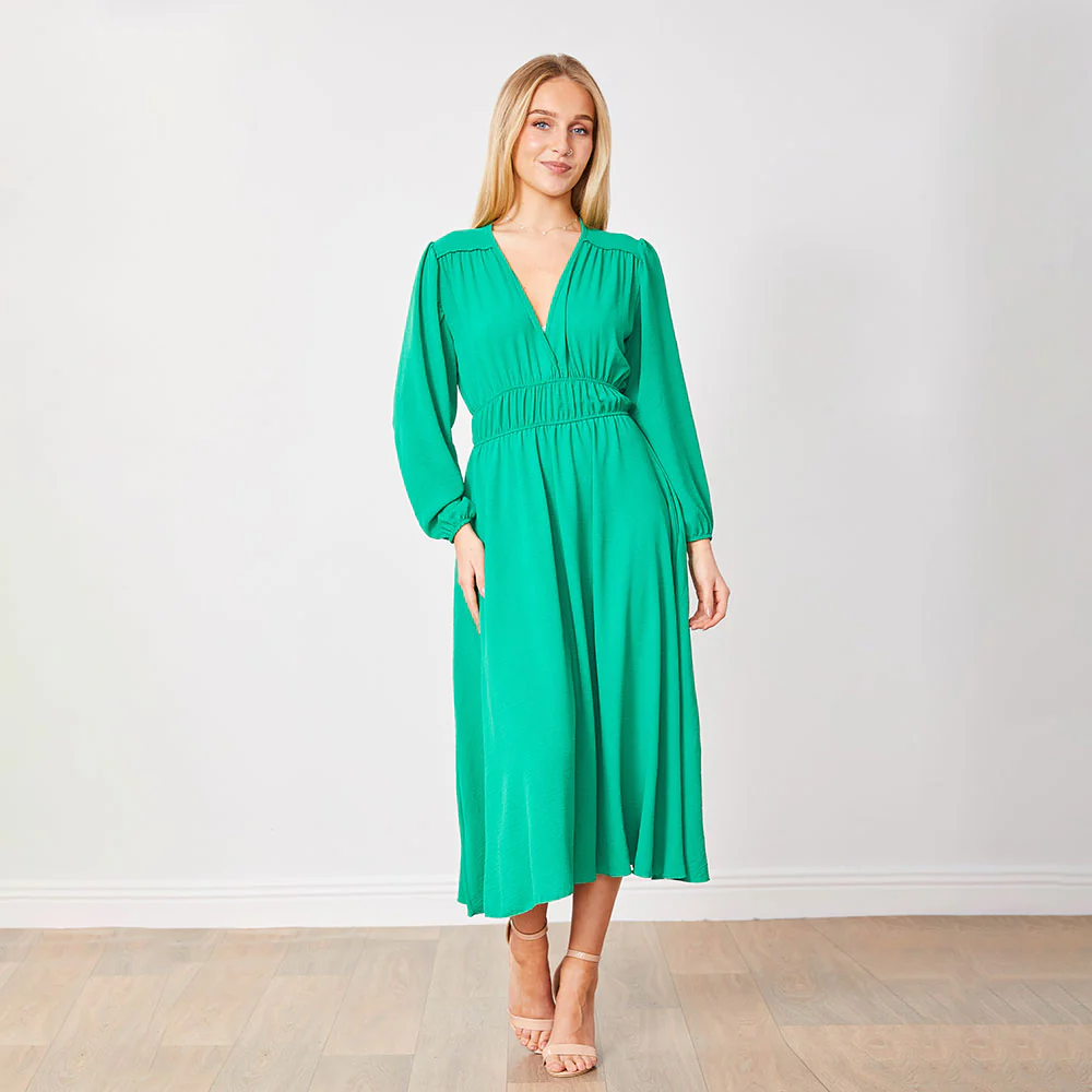 Gina Dress (Green) - Image 3