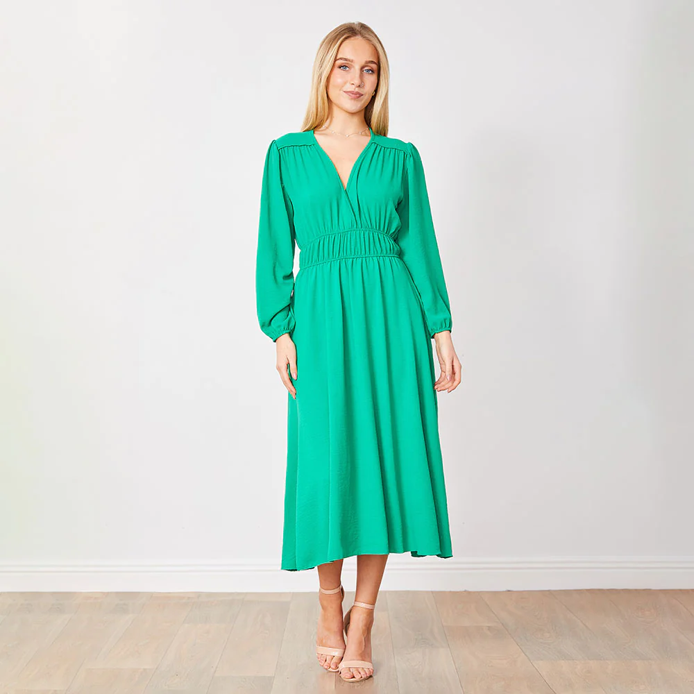 Gina Dress (Green) - Image 4