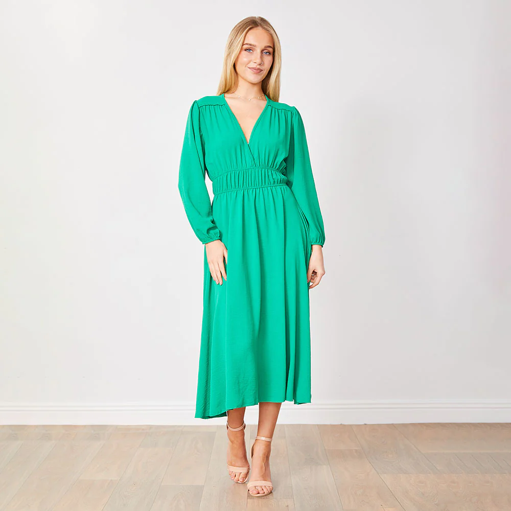 Gina Dress (Green) - Image 5