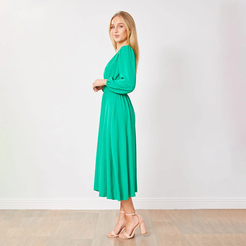 Gina Dress (Green) - Image 7