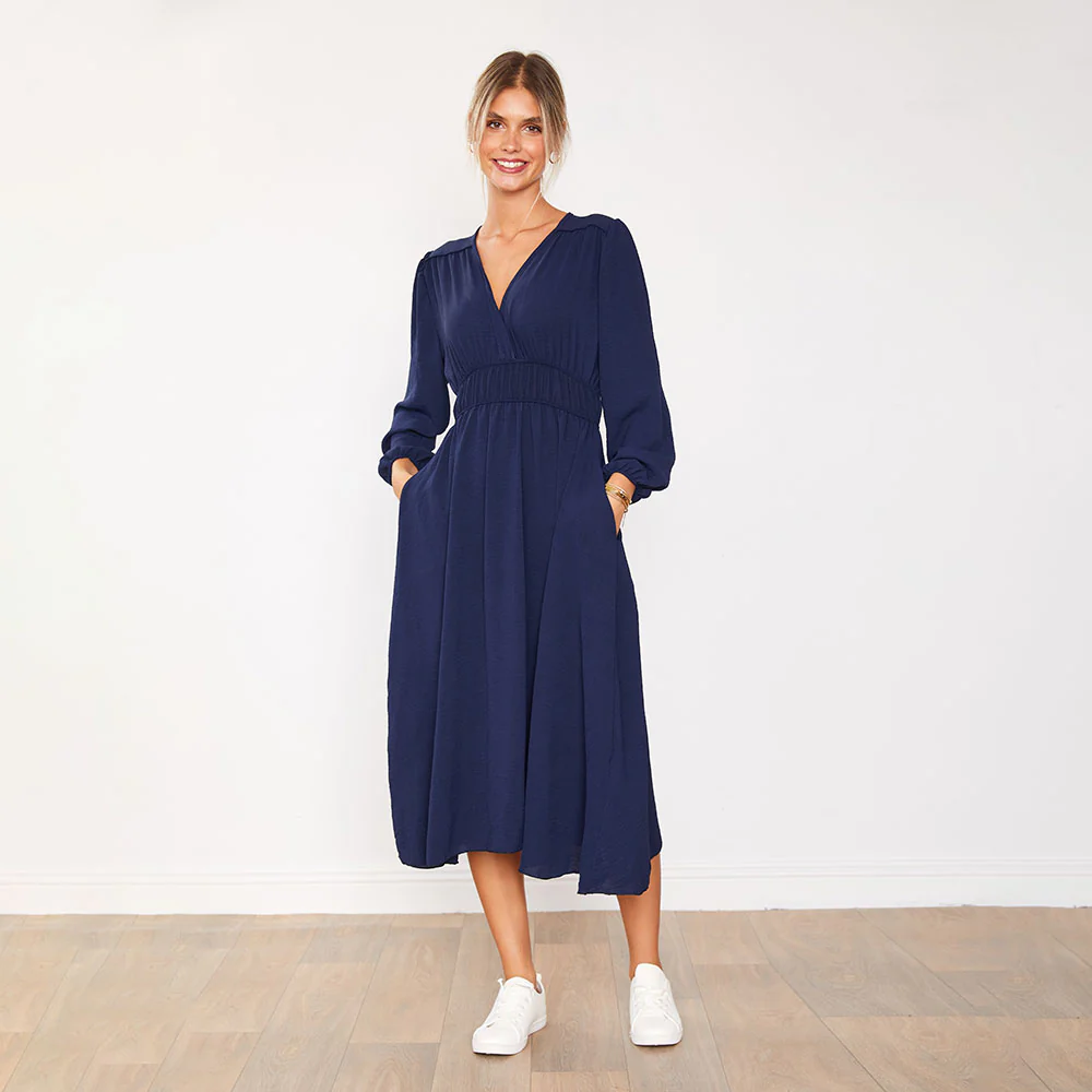 Gina Dress (Navy)