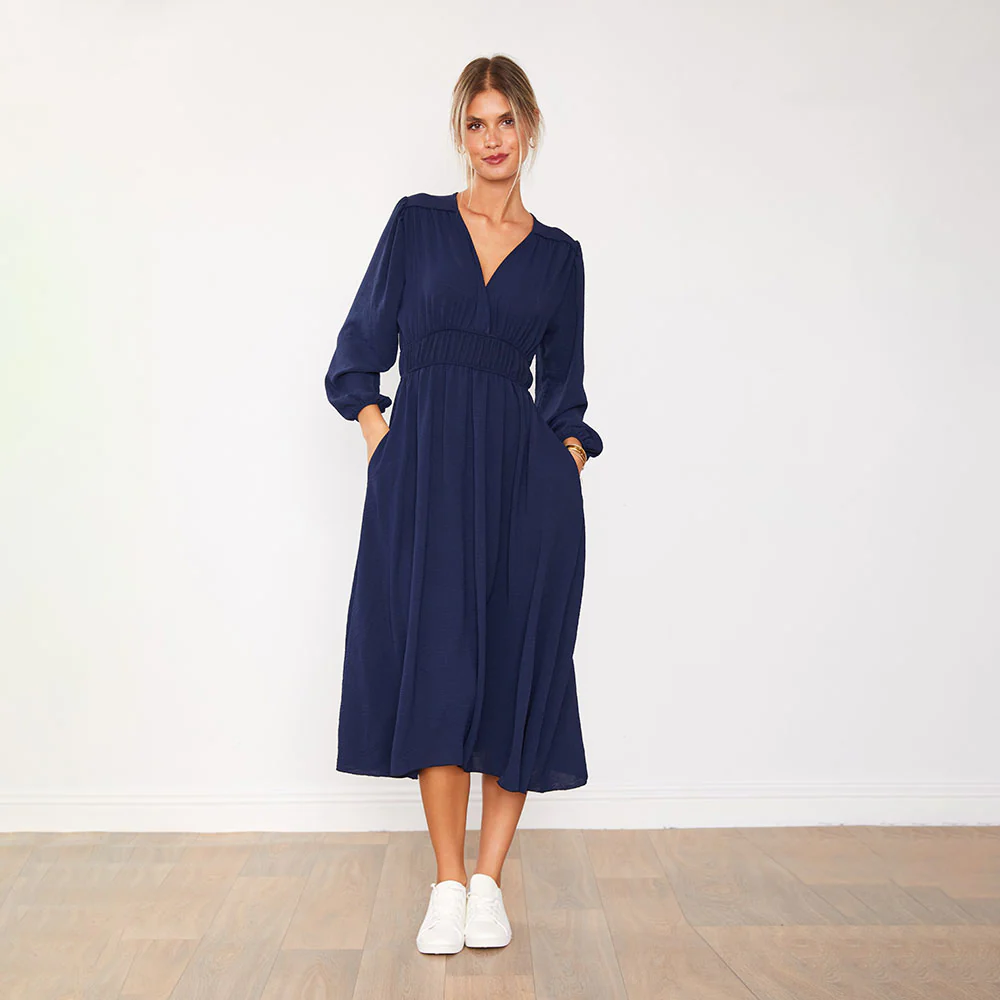 Gina Dress (Navy) - Image 2