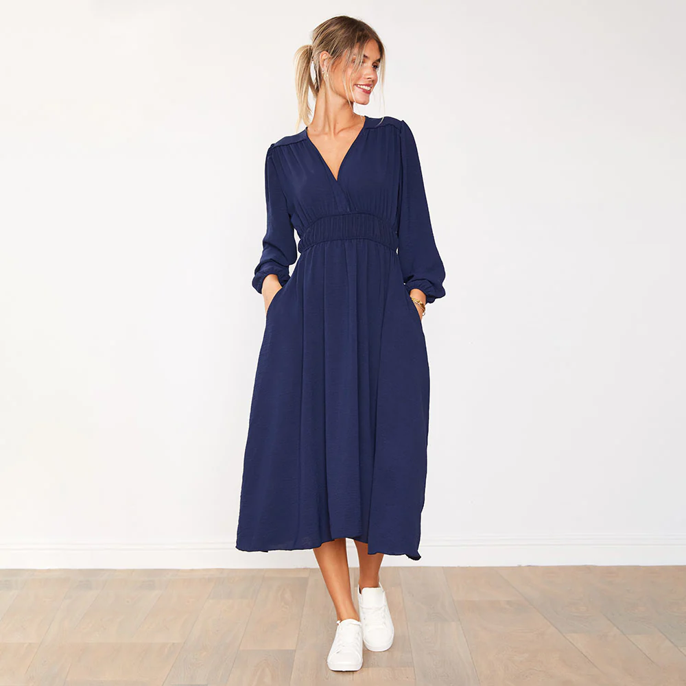 Gina Dress (Navy) - Image 3