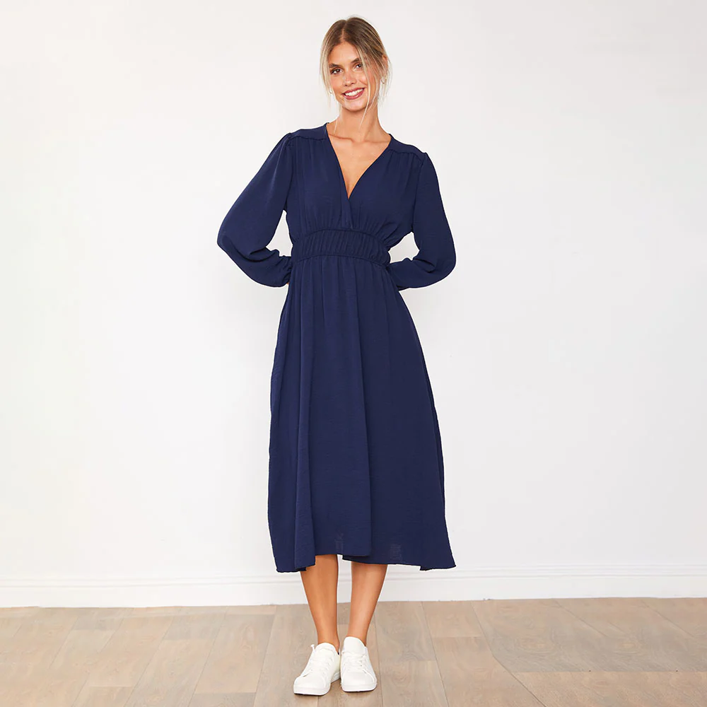 Gina Dress (Navy) - Image 4