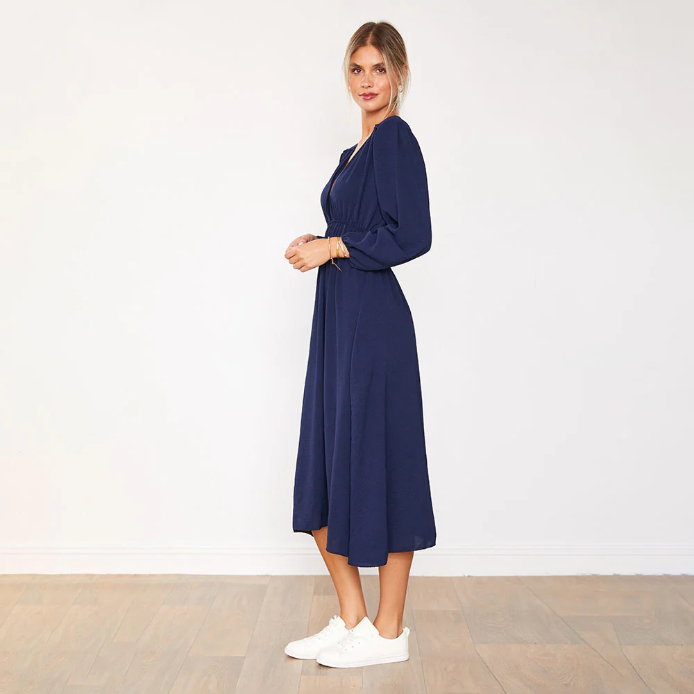 Gina Dress (Navy) - Image 5