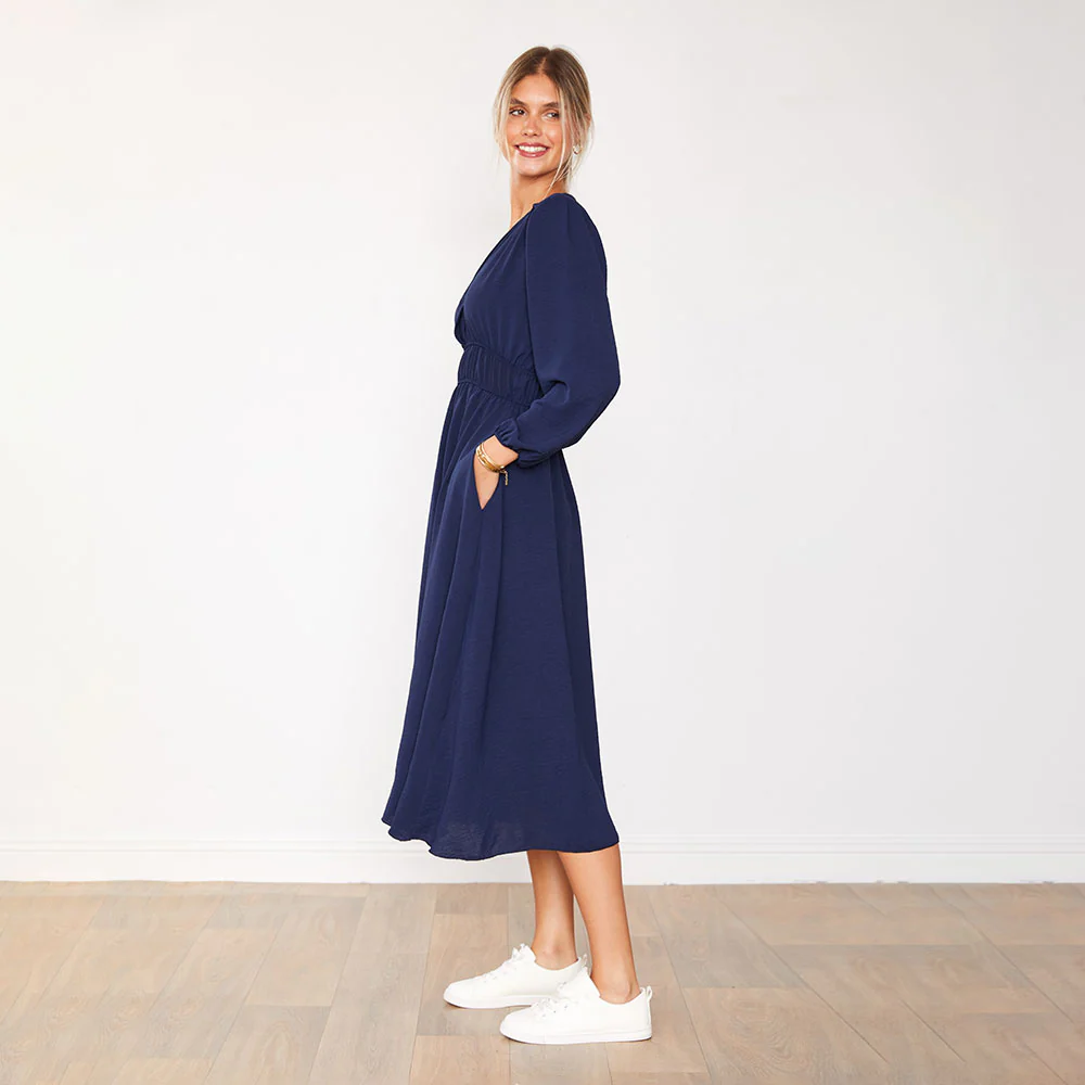 Gina Dress (Navy) - Image 6
