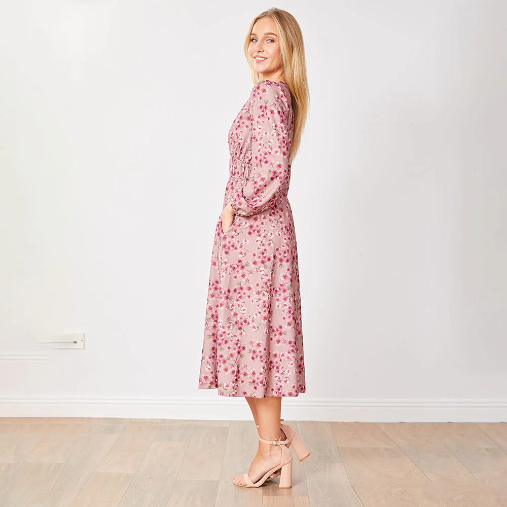 Gina Dress (Pink Floral) - Image 8
