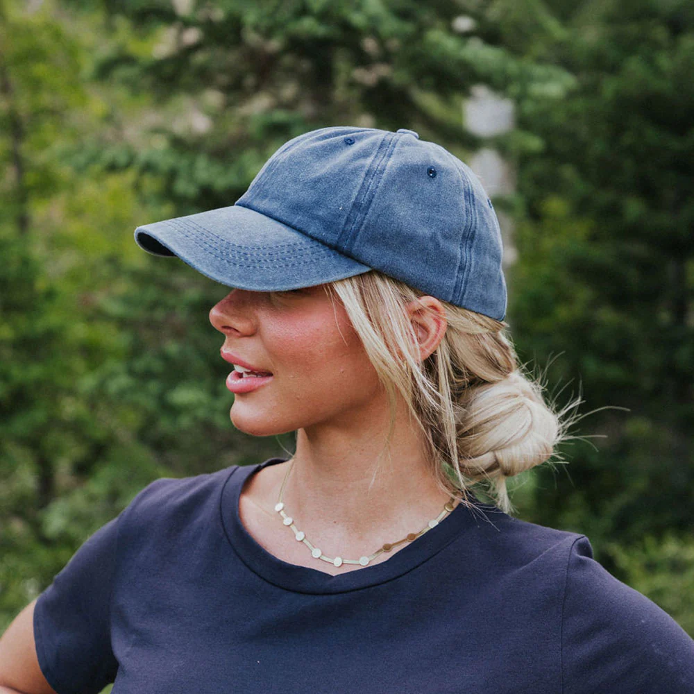 Grace Ponytail Cap (Navy) - Image 7