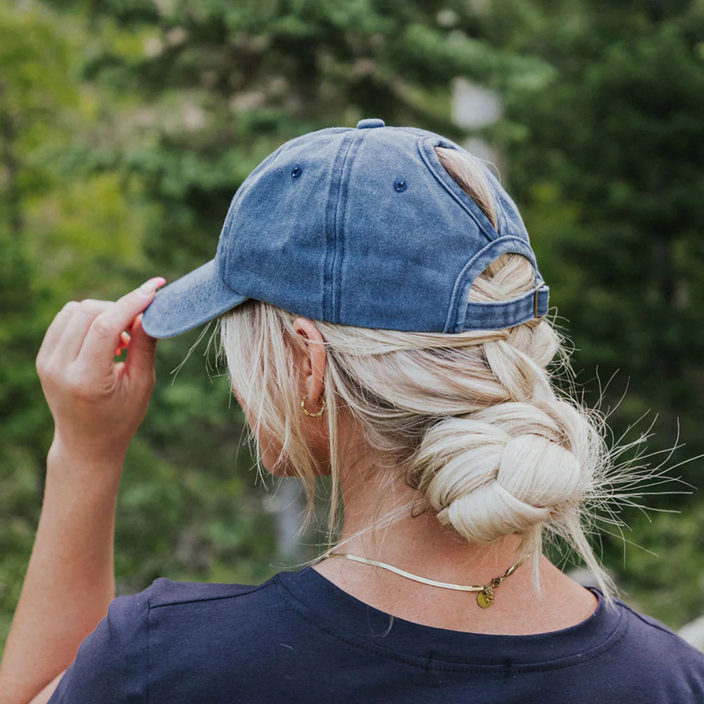 Grace Ponytail Cap (Navy) - Image 9