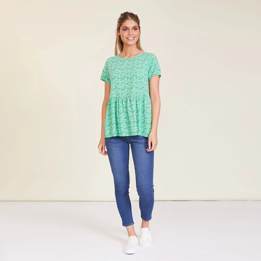 Grace Top (Green Floral) - Image 4