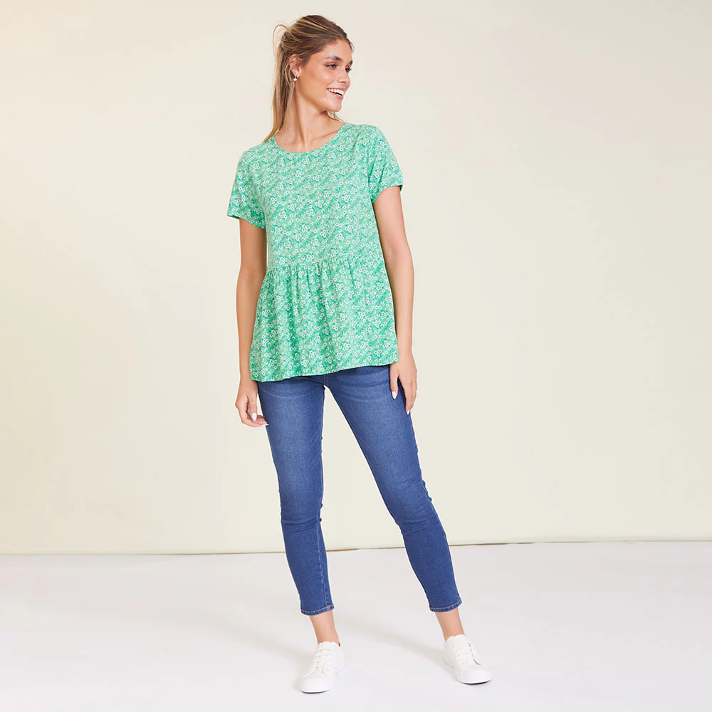 Grace Top (Green Floral) - Image 5