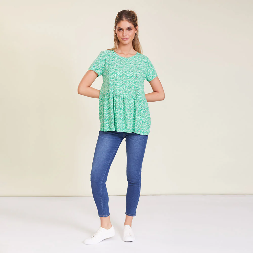 Grace Top (Green Floral) - Image 6
