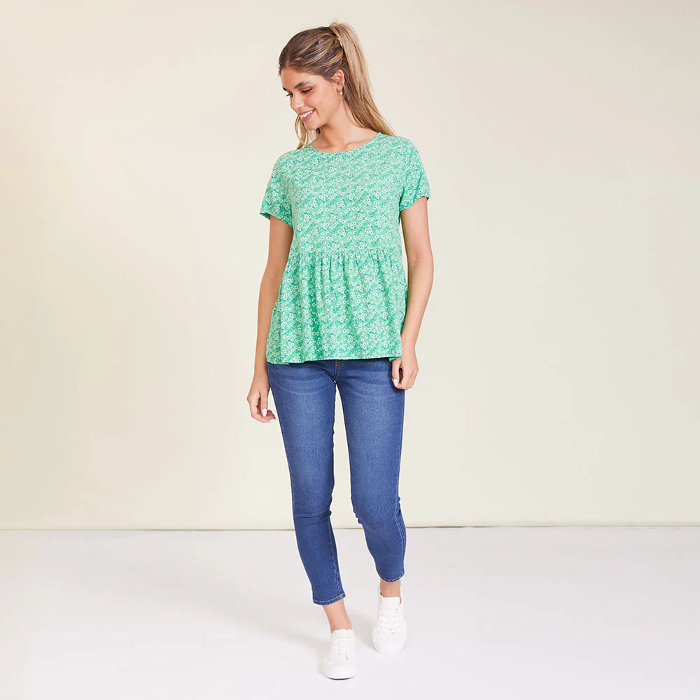 Grace Top (Green Floral) - Image 7