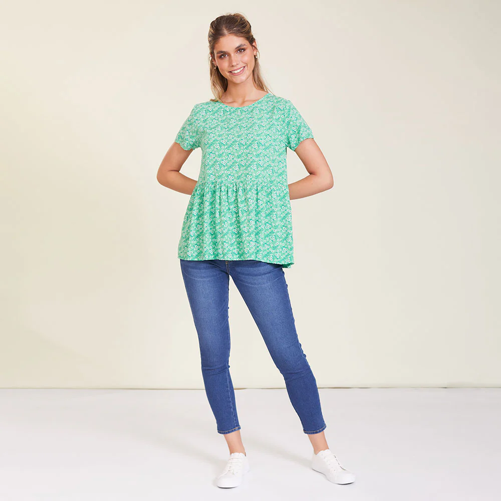 Grace Top (Green Floral) - Image 8