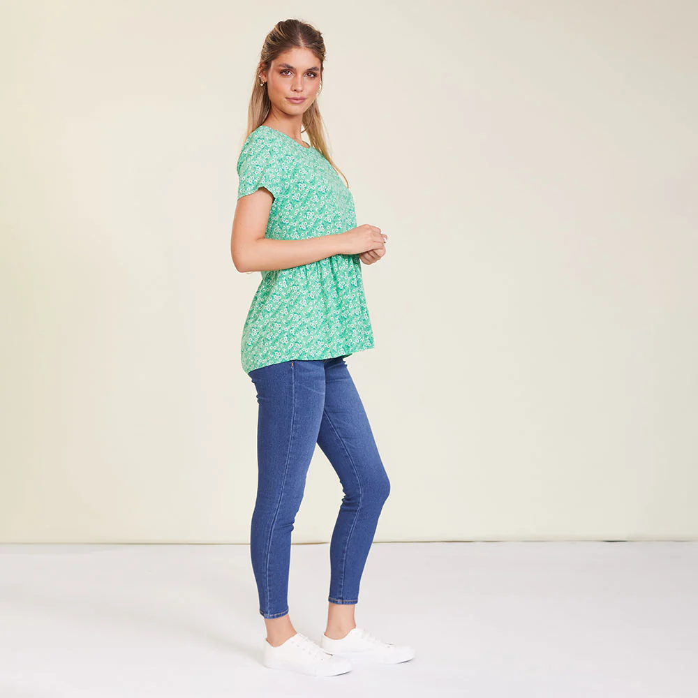 Grace Top (Green Floral) - Image 9