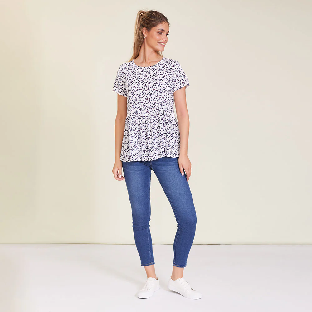 Grace Top (White Floral) - Image 2