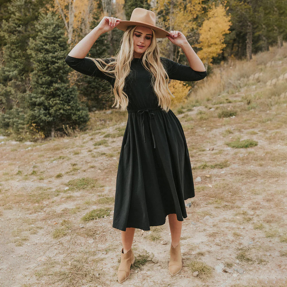 Gracie Dress (Black) - Image 4