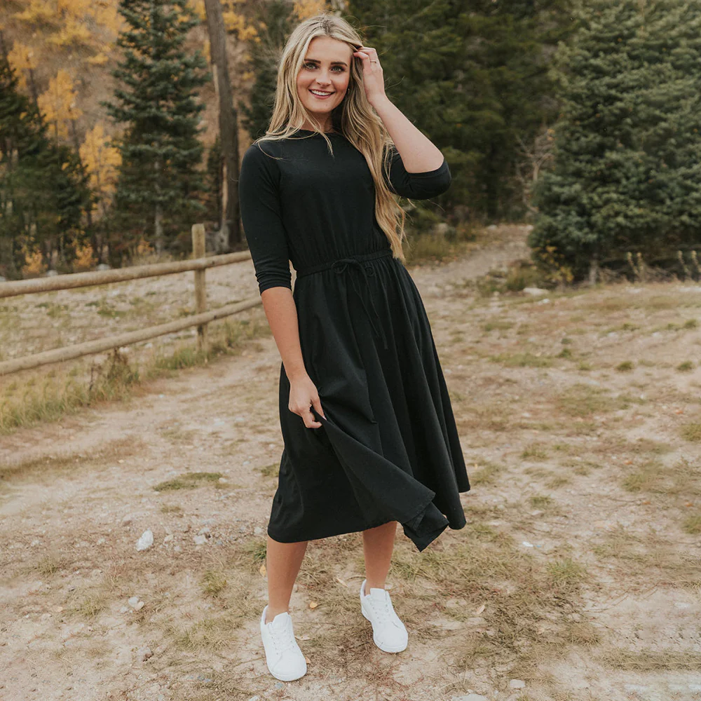 Gracie Dress (Black) - Image 5