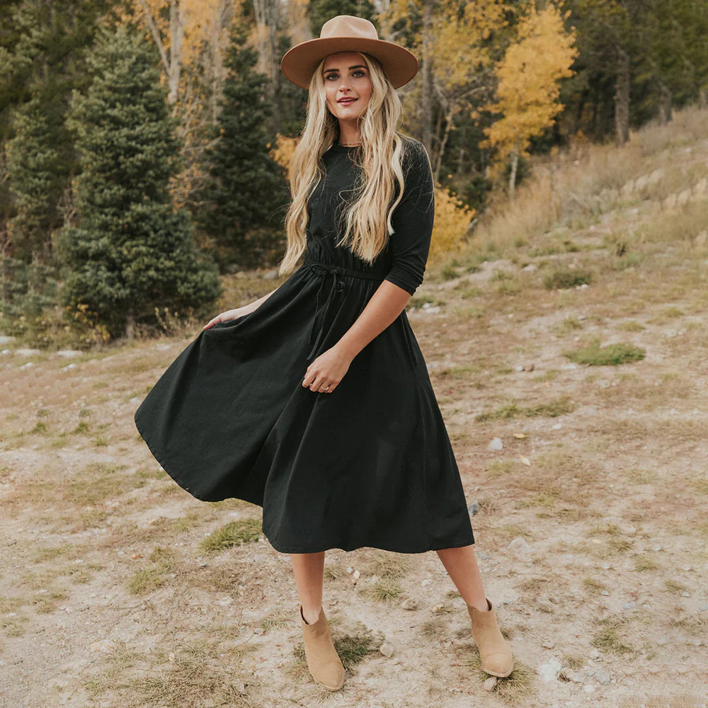 Gracie Dress (Black) - Image 9