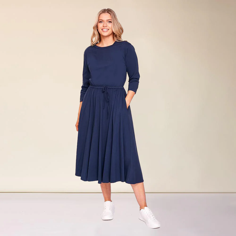 Gracie Dress (Navy) - Image 4