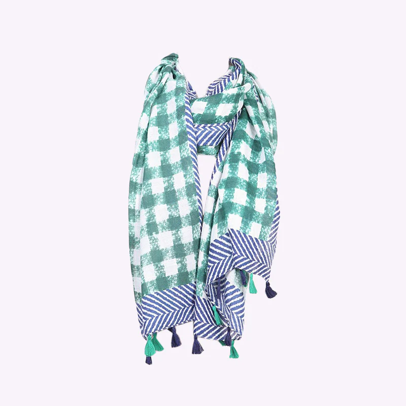 Pia Scarf Tassel (Green) - Image 6