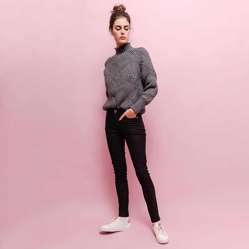 Hailey Stretch Trousers (Black) - Image 2
