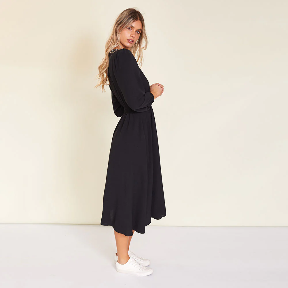 Hailey Dress (Black) - Image 3