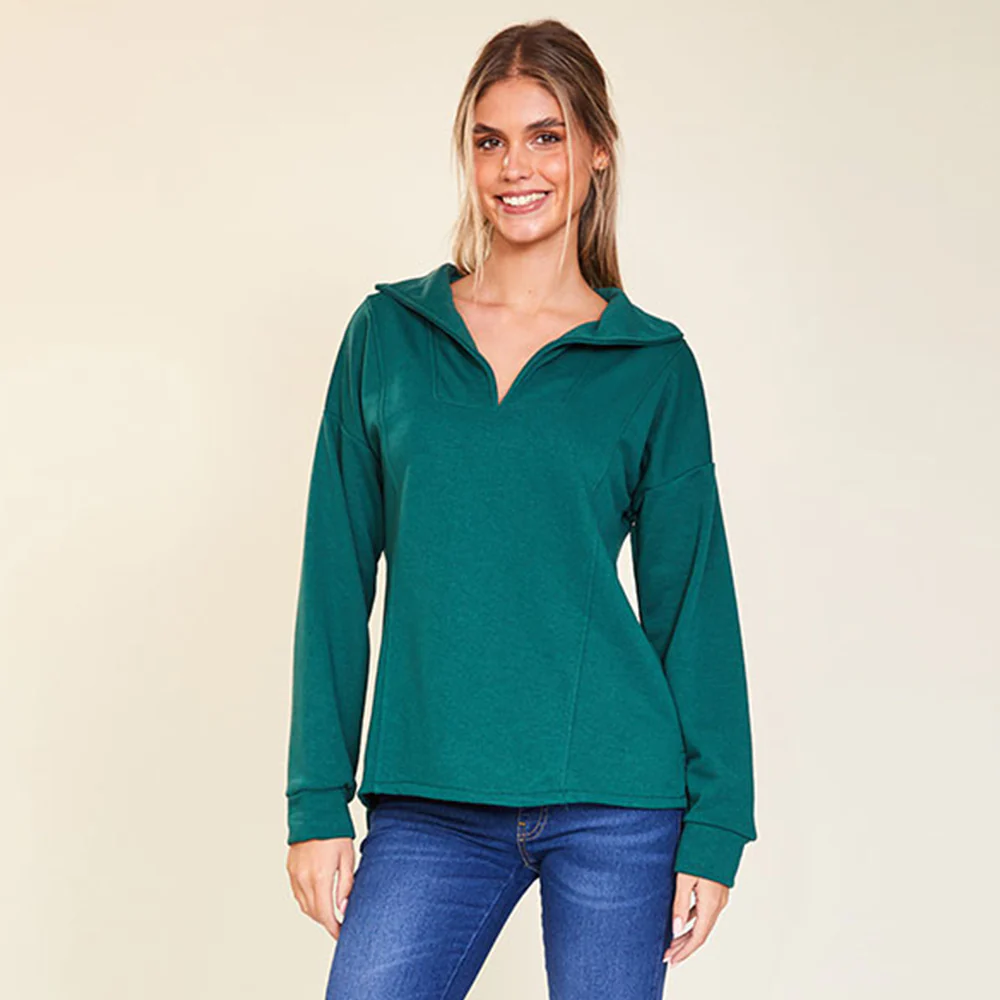 Hailey Jumper ( Beige & Green) - Image 3