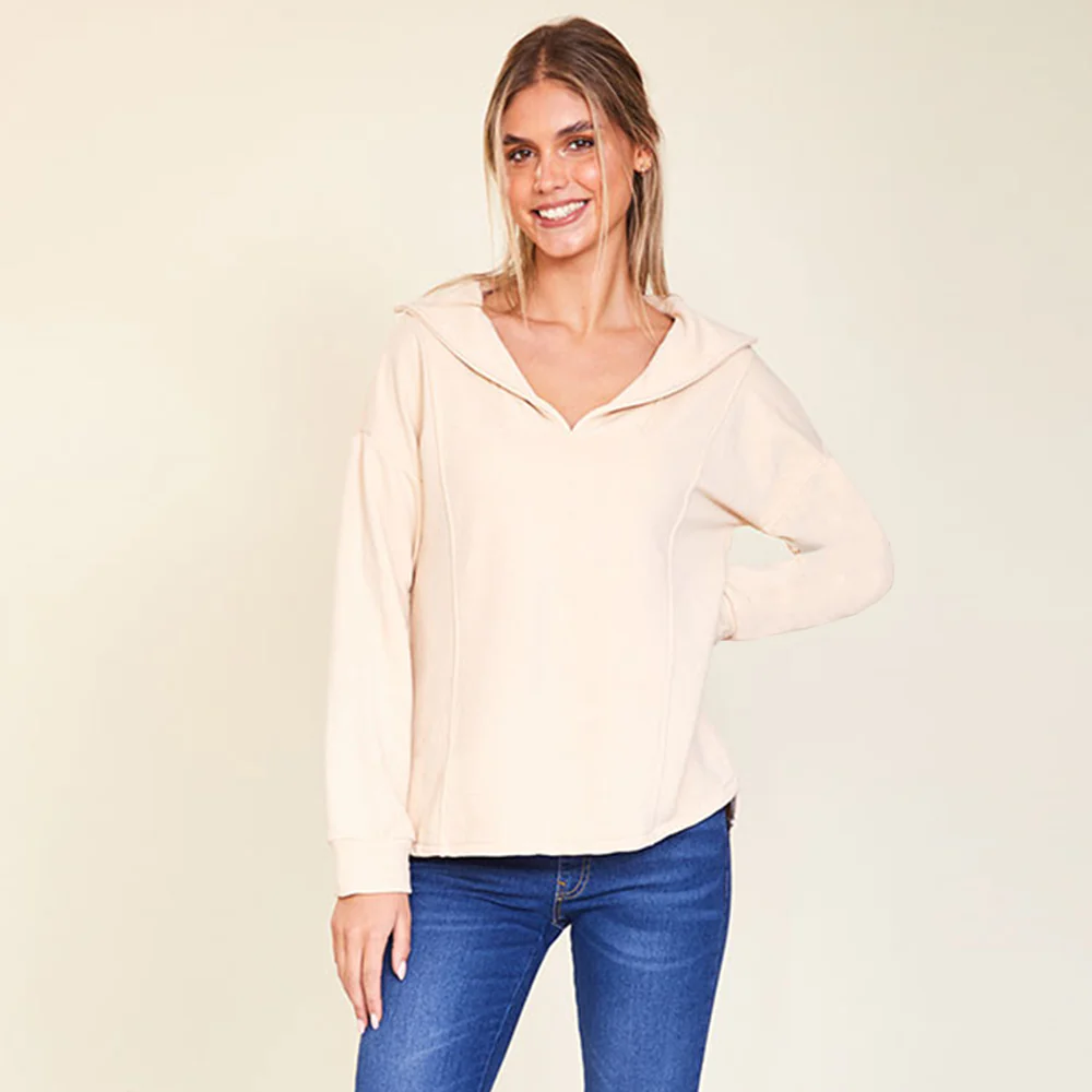 Hailey Jumper ( Beige & Green) - Image 4