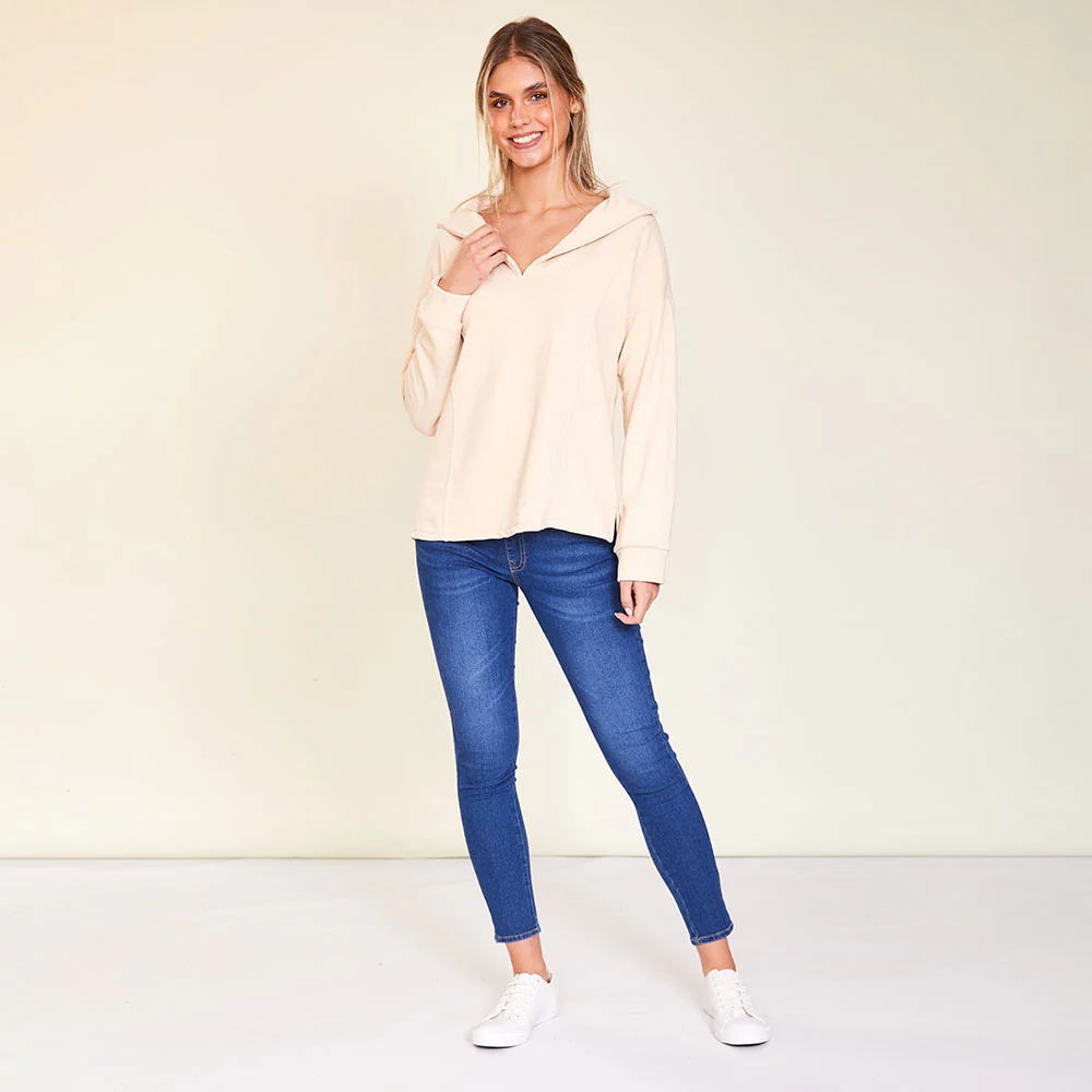 Hailey Jumper ( Beige & Green) - Image 6