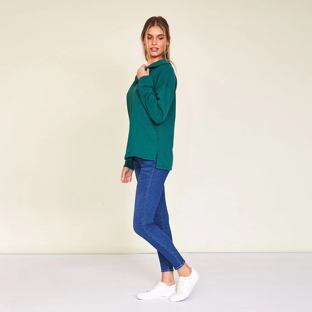 Hailey Jumper ( Beige & Green) - Image 7