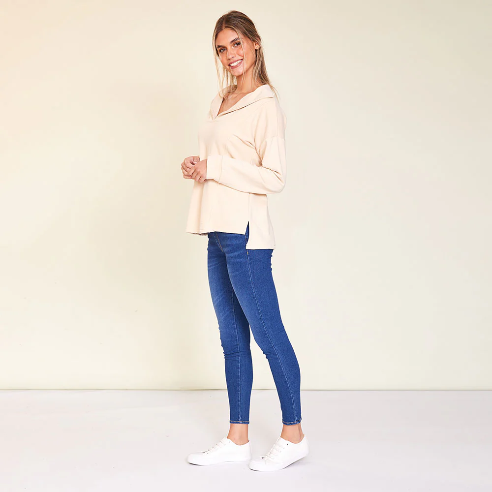 Hailey Jumper ( Beige & Green) - Image 8
