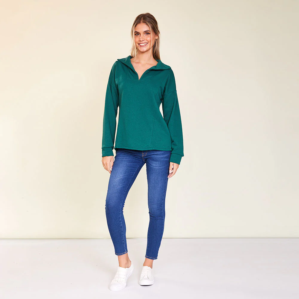 Hailey Jumper ( Beige & Green) - Image 9