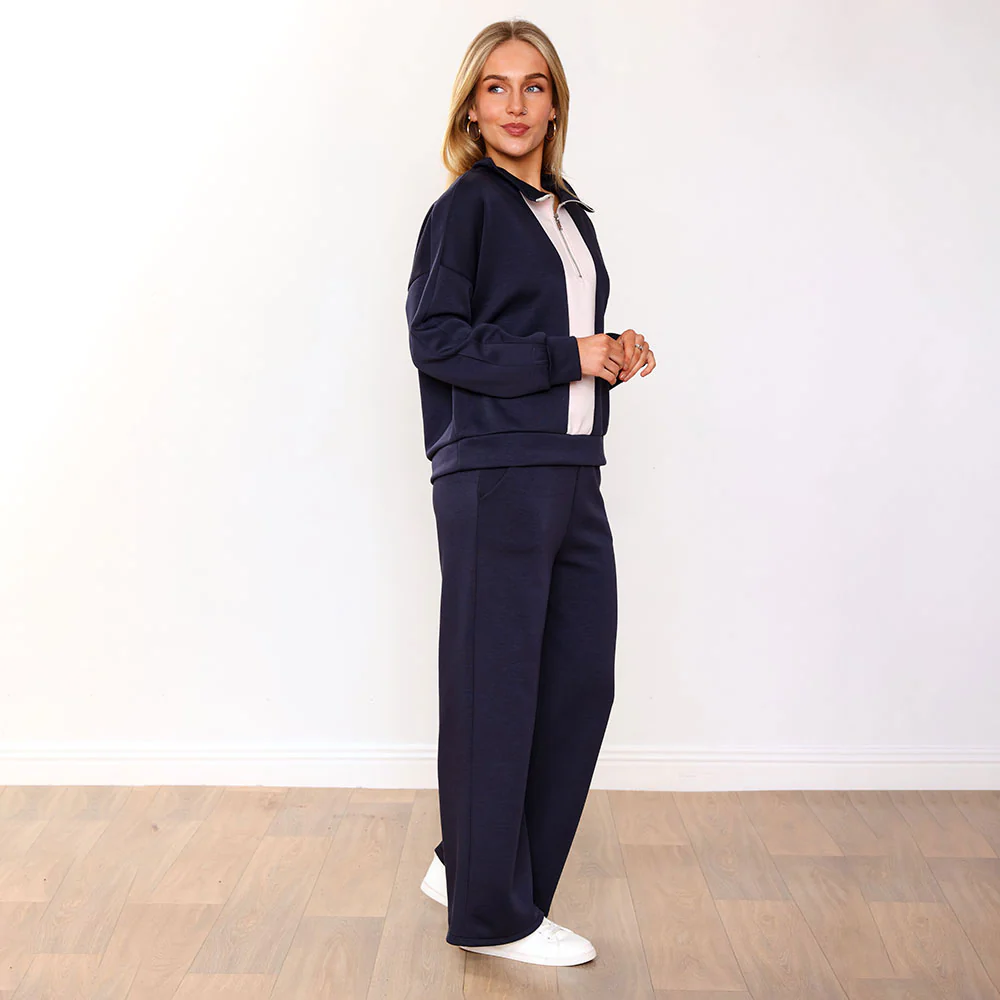 Hallie Tracksuit (Navy/Pink) - Image 6