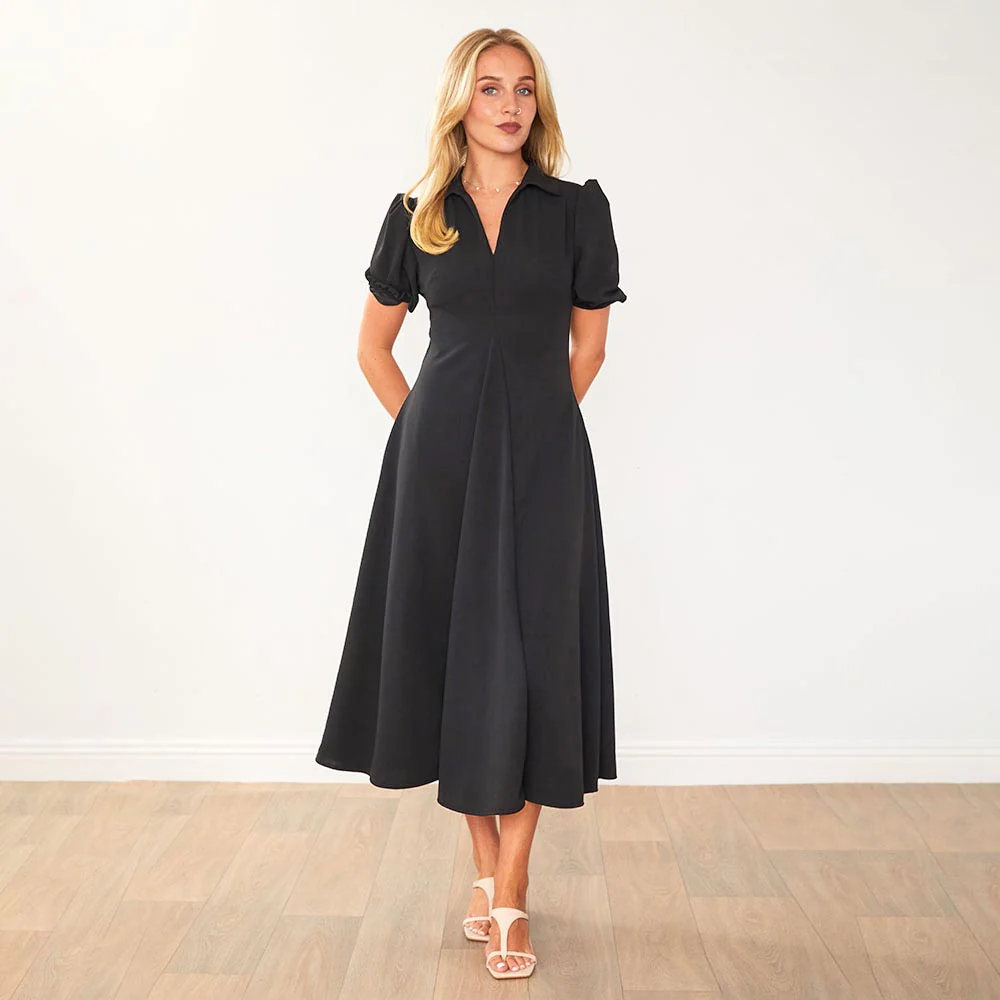 Hazel Dress (Black) - Image 10