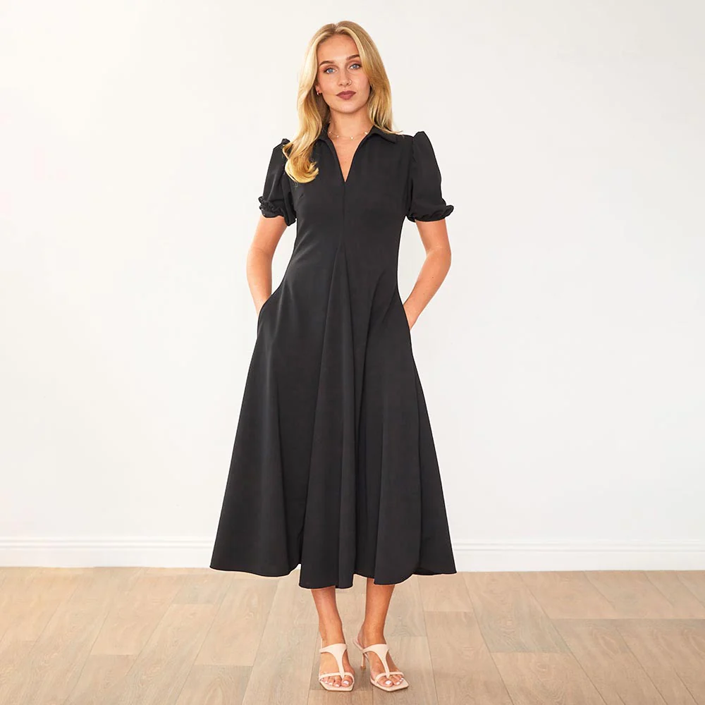 Hazel Dress (Black) - Image 12